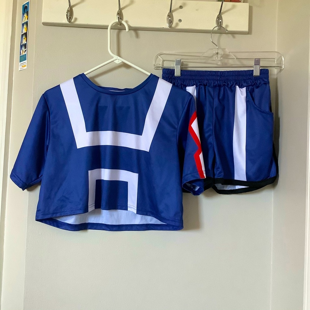 My Hero Academia Training Uniform Cosplay Matching-Set Cropped